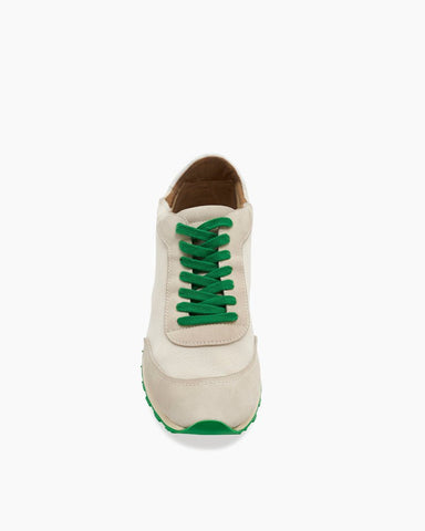 Beige Suede Lightweight Running Sneakers