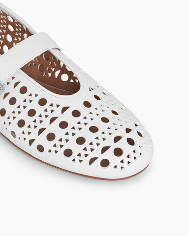 Hollow Geometric Design Breathable Mary Jane Sandals