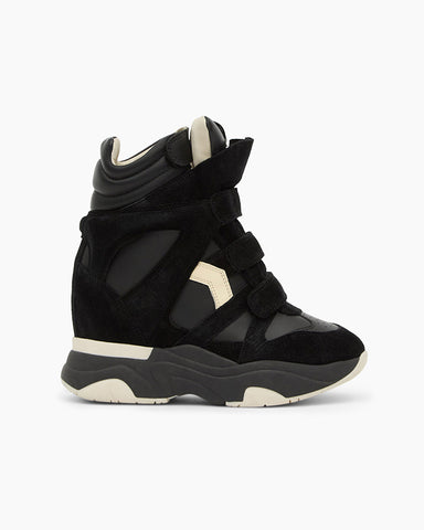 Women's Hidden Wedge High-Top Platform Sneakers