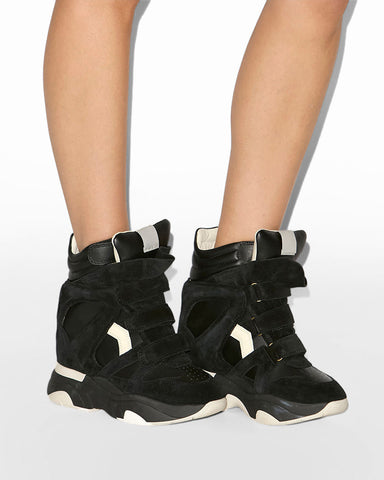 Women's Hidden Wedge High-Top Platform Sneakers