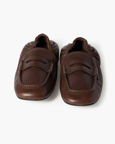 Ruches nappa leather loafers