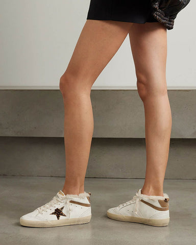 Women's Mid Star Leather Sneakers