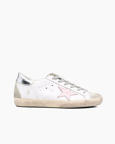 Leather Lace Up Trainers Star Detail