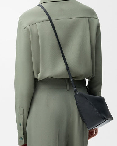 Small Convertible Leather Purse Unique Shape