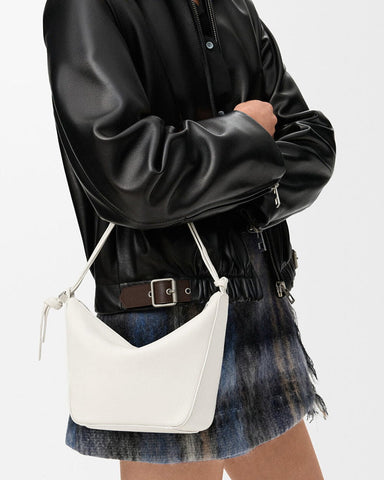 Small Convertible Leather Purse Unique Shape