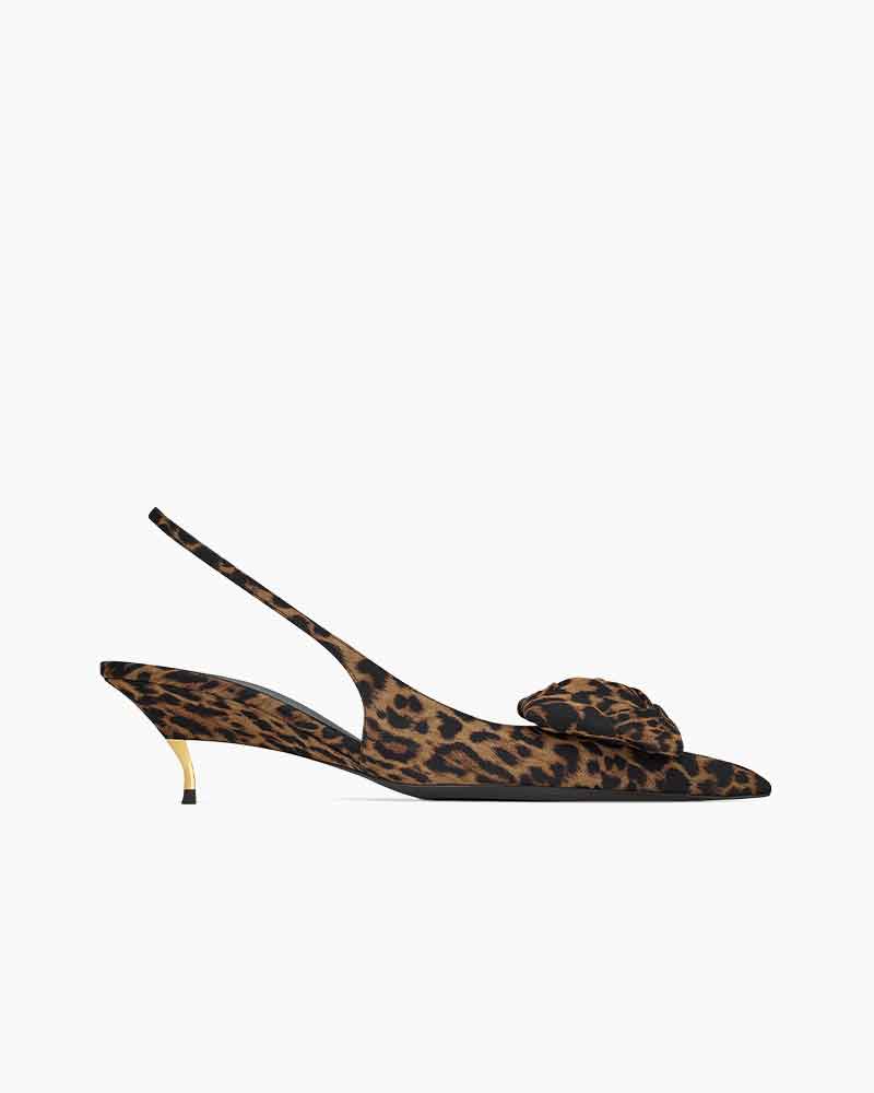 Leopard Pattern Evening Pumps