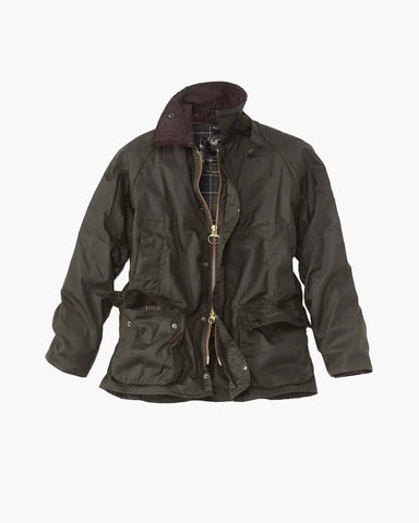 Men's Waxed Cotton Field Jacket Corduroy Collar