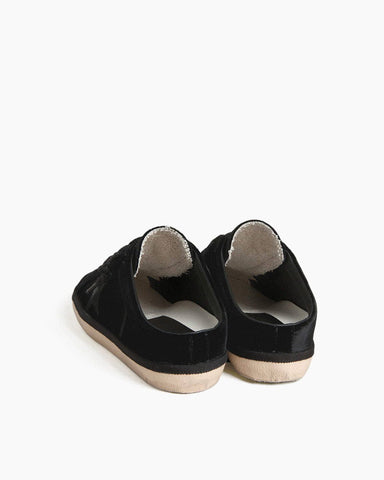 (Pre-sale)Women’s Velvet Sabot Sneakers with Leather Star Detail