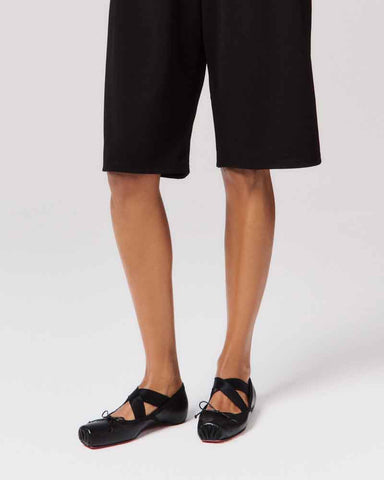 (Pre-sale) Satin Flat Shoe for Evening Comfort Grosgrain Trim