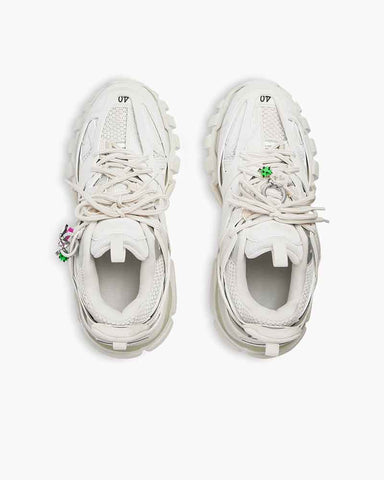 Women's Layered Mesh Sneaker for Street Style Chunky Sole