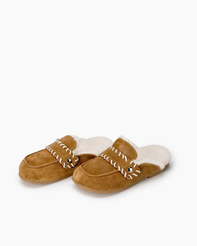 winter-round-toe-flat-lambswool-half-cup-loafers