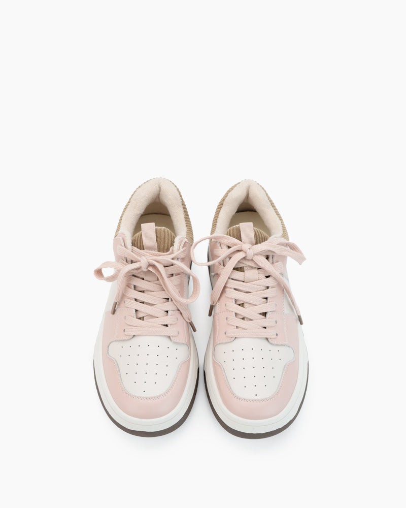 Lace-Up Breathable Comfortable Platform Sneakers