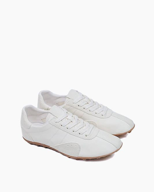 Retro Suede Nappa Leather Textured Sole Sneakers