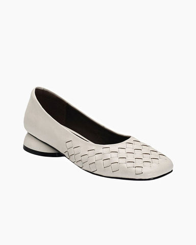 Woven Slip-On Soft Ballet Flat Loafers