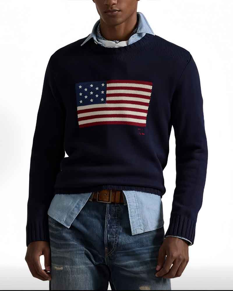 Cozy-Everyday-Flag-Knit-Casual-Sweater-5