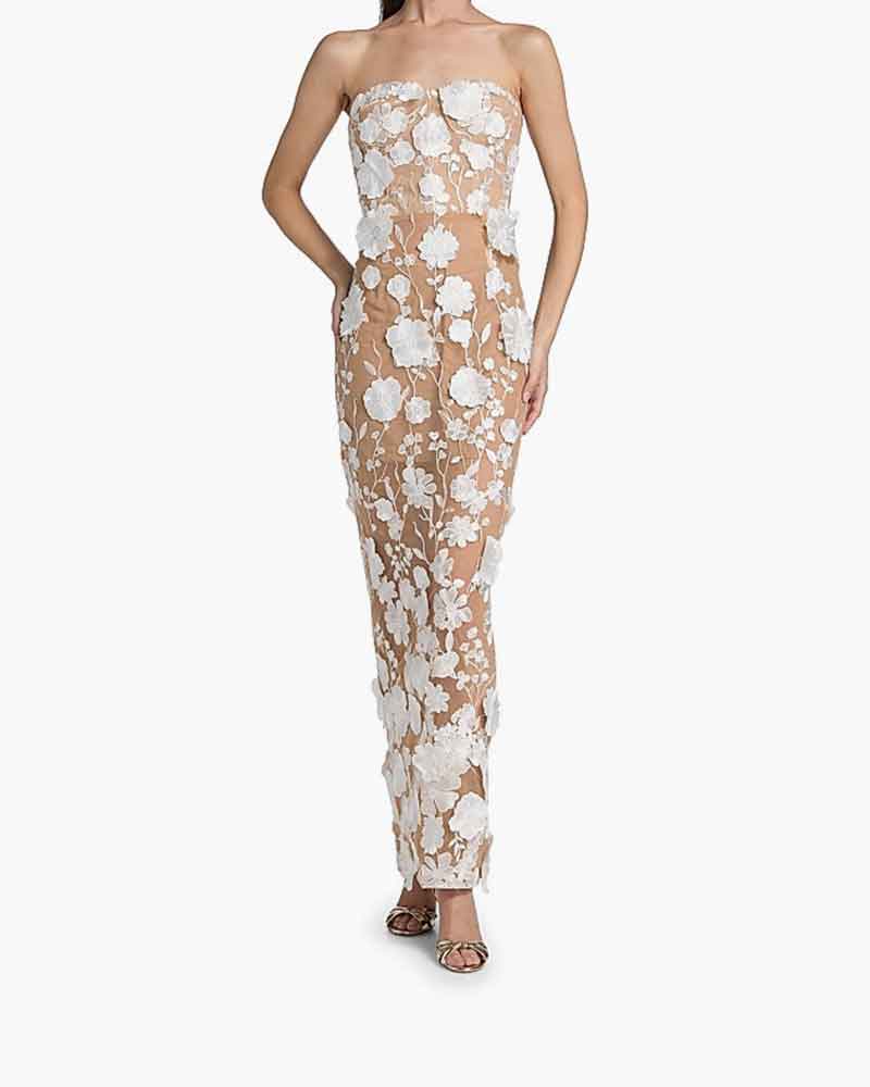 Romantic-Evening-Sheer-Floral-Strapless-Gown-3