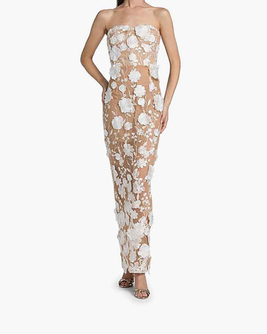 Romantic-Evening-Sheer-Floral-Strapless-Gown-3