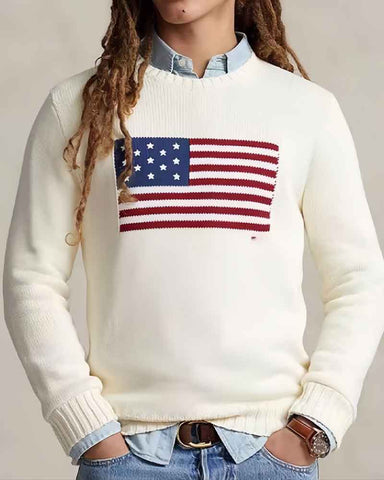 Cozy-Everyday-Flag-Knit-Casual-Sweater-4