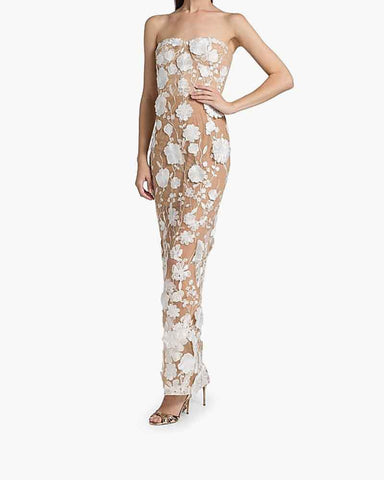 Romantic-Evening-Sheer-Floral-Strapless-Gown-2