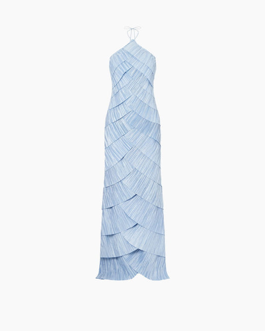 Evening-Tiered-Pleated-Halter-Maxi-Dress-3