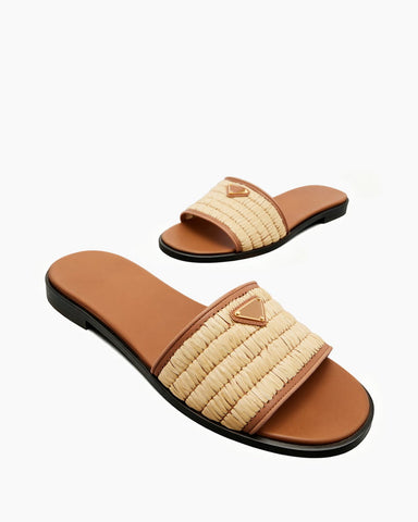 Resort Ready Raffia Platform Summer Sandals