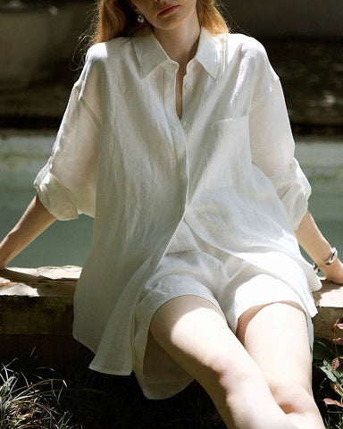 Relaxed-Seaside-Linen-Oversized-Shirt-Dress-4
