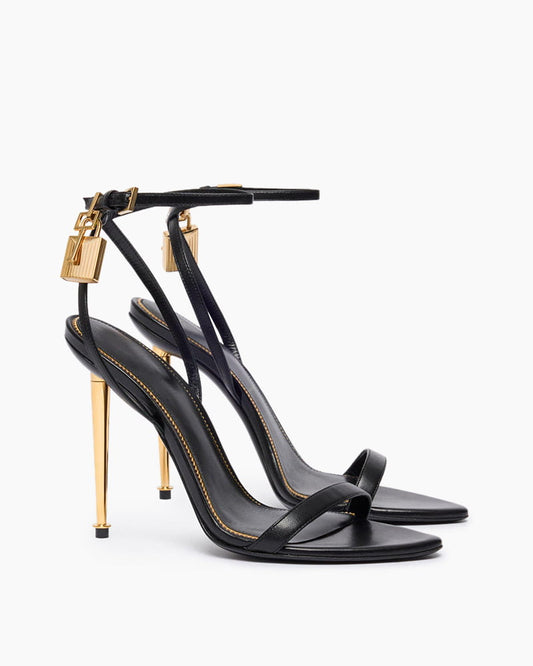 Evening-Leather-Padlock-Stiletto-Ankle-Sandals-4