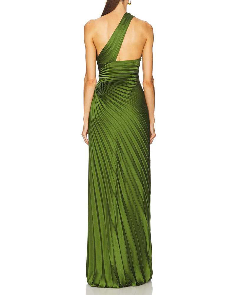 Glamorous-Evening-Pleated-One-Shoulder-Maxi-Dress-1