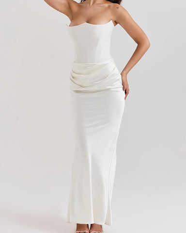 Garden-Soirée-Ivory-Strapless-Corset-Midi-Dress-37