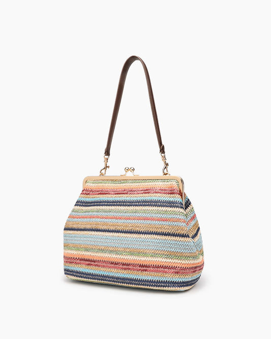 Colorful-City-Outing-Woven-Top-Handle-Bag-1