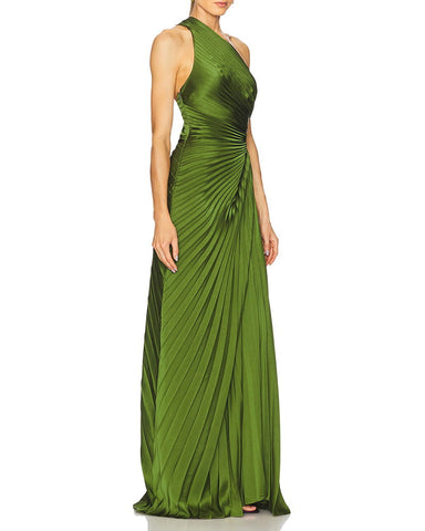 Glamorous-Evening-Pleated-One-Shoulder-Maxi-Dress-4