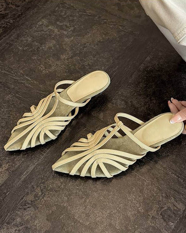 Summer-Stroll-Pointed-Toe-Woven-Suede-Mules-10