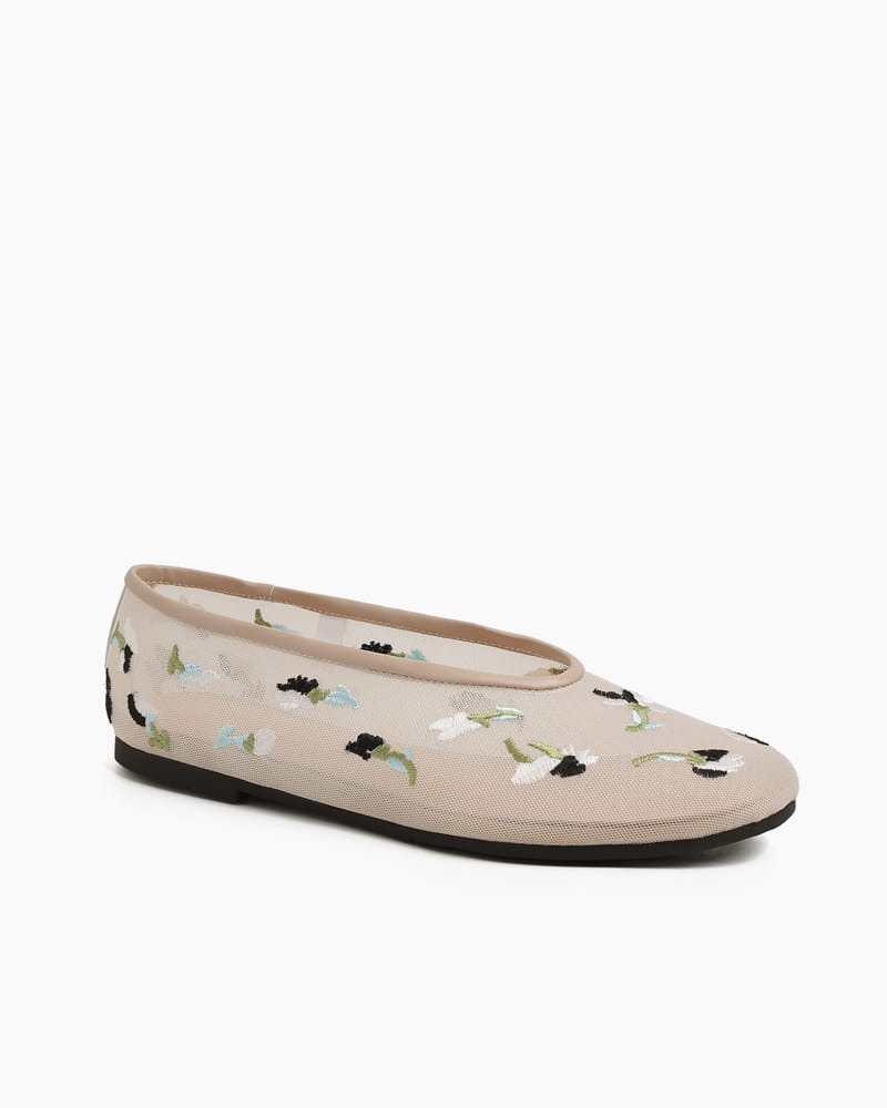 Everyday-Casual-Beaded-Mesh-Ballet-Flats-1