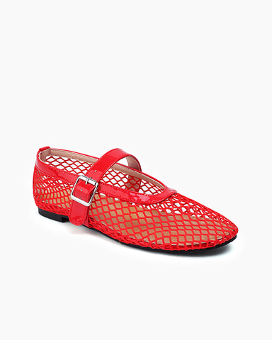 Mesh Mary Jane Flat Lightweight  Sandals