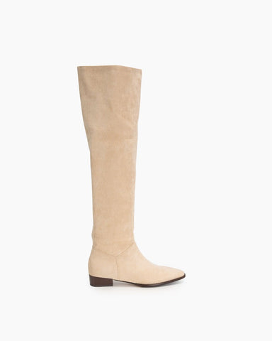 Wide Calf Knee High Pull On Fall Weather Winter Boots