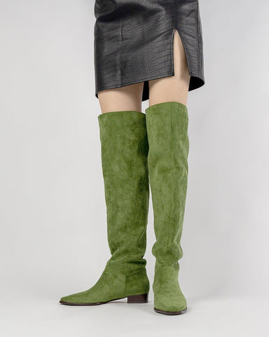 Wide Calf Knee High Pull On Fall Weather Winter Boots