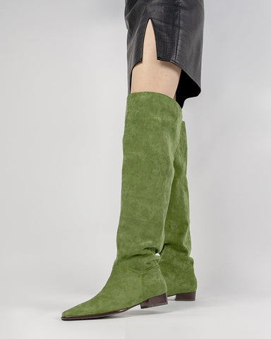 Wide Calf Knee High Pull On Fall Weather Winter Boots