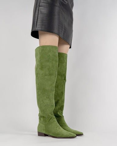 Wide Calf Knee High Pull On Fall Weather Winter Boots