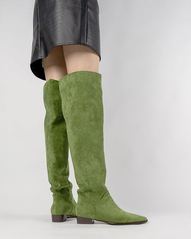 Wide Calf Knee High Pull On Fall Weather Winter Boots