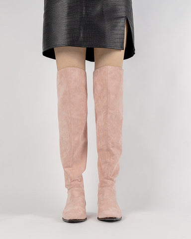 Wide Calf Knee High Pull On Fall Weather Winter Boots