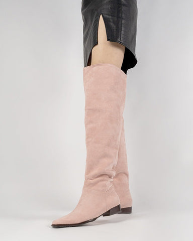 Wide Calf Knee High Pull On Fall Weather Winter Boots