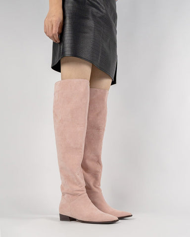 Wide Calf Knee High Pull On Fall Weather Winter Boots