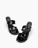 Love-Design-Chunky-Block-High-Heel-Double-Two-Straps-Sandals