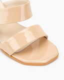 Love-Design-Chunky-Block-High-Heel-Double-Two-Straps-Sandals