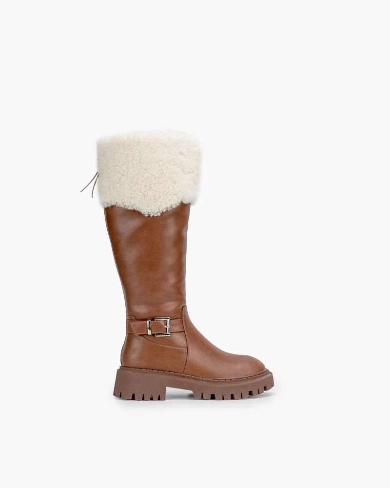 Fully-Fur-Lined-Zipper-Closure-Snow-Knee-High-Boots