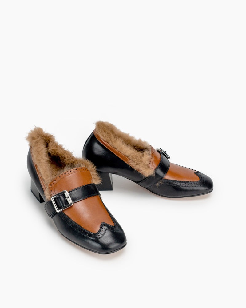 Mary-Jane-Chunky-High-Heel-Oxford-Loafers-Brogue-fur
