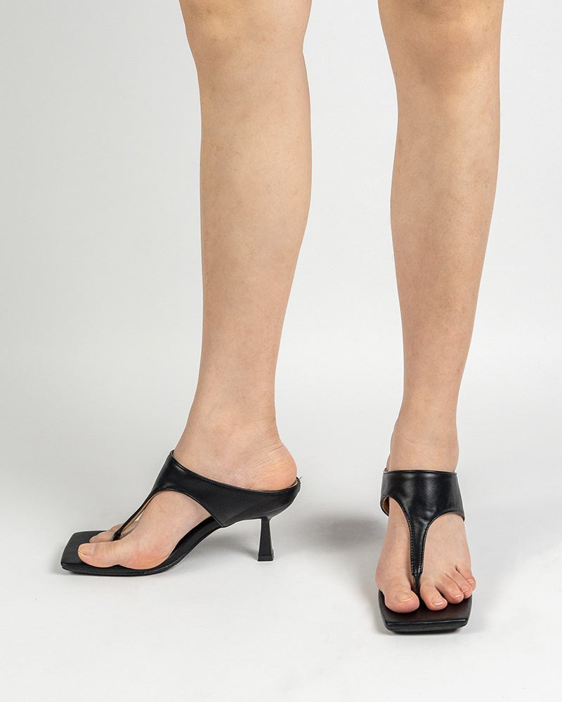 Flip Flops Slip On Slide On High Heel Thong Sandals – LarosaStyle