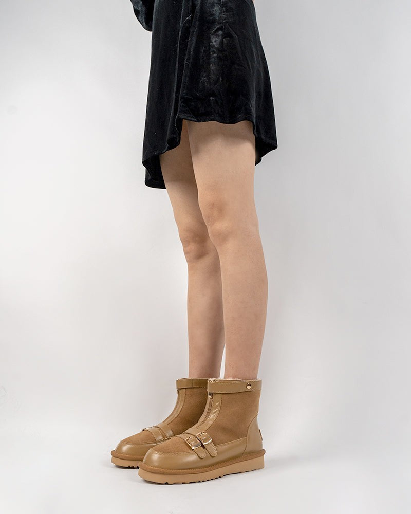 Wool-Fur-Lined-Warm-Double-Buckle-Straps-Ankle-Boots