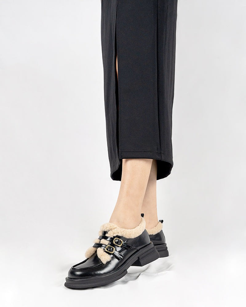 Fur sales platform moccasins