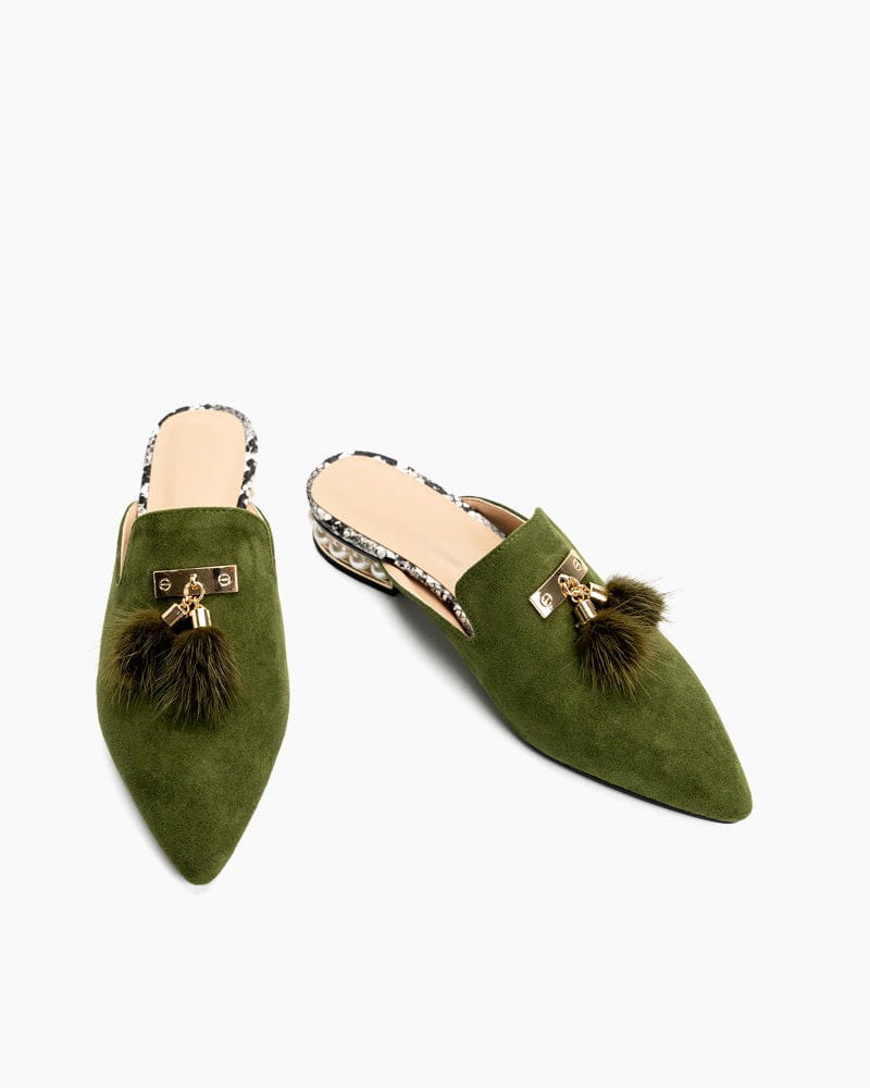 Flat Tassel Mules